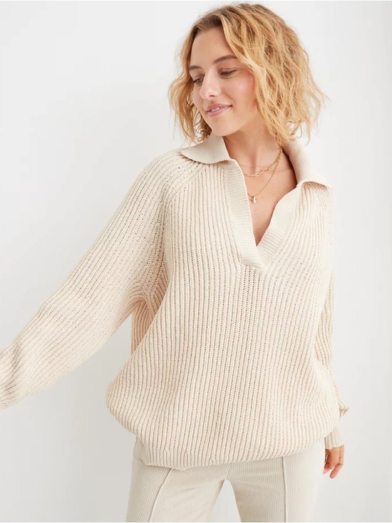 aerie Sweaters - Aerie Sugar Rush Chenille Sweater - Cake Batter - Size Small